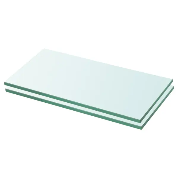 Gossi rafturi, 2 buc., 20 x 30 cm, panouri sticla transparenta