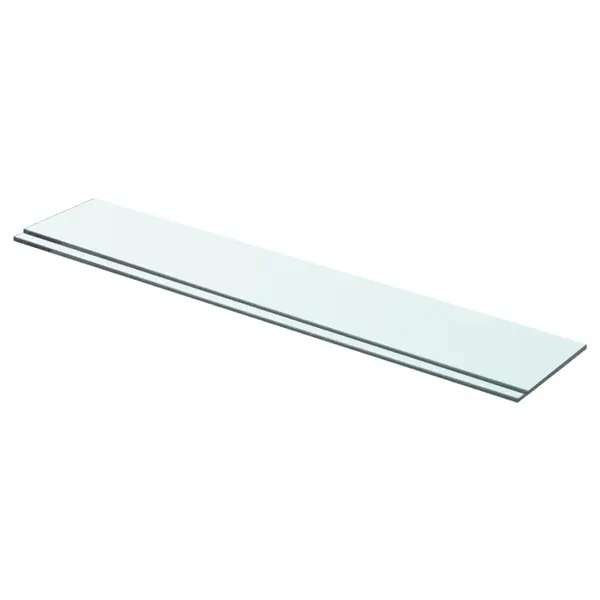 Gossi rafturi, 2 buc., 70 x 12 cm, panouri sticla transparenta