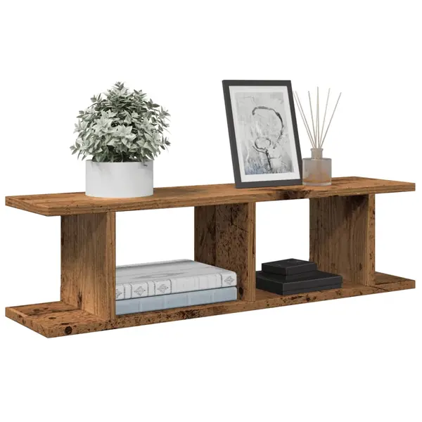 Gossi rafturi de perete 2 buc. lemn vechi 75x18x20 cm, lemn prelucrat