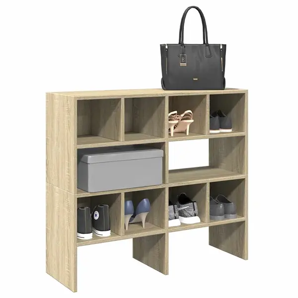 Gossi rafturi pantofi 2 buc stejar sonoma stivuibile 89,5x30x40 cm