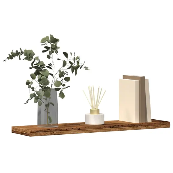 Gossi rafturi perete 4 buc., lemn vechi, 40x20x1,5 cm, lemn prelucrat