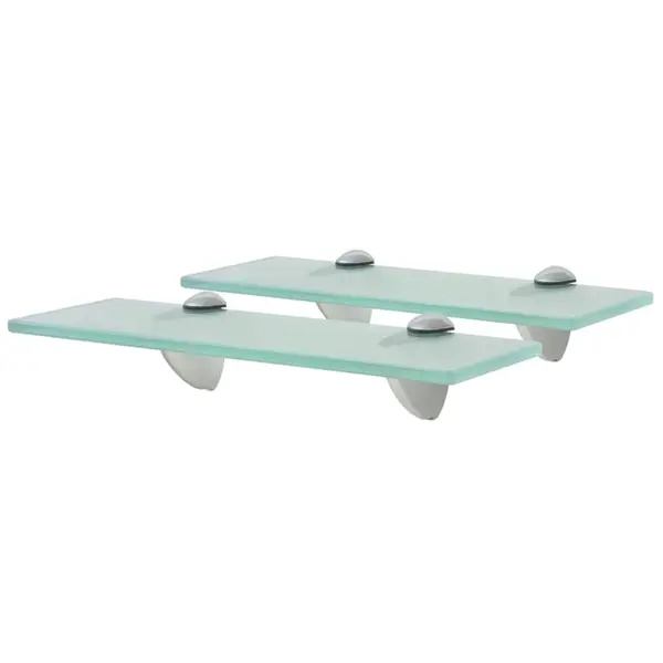 Gossi rafturi suspendate, 2 buc., 30 x 10 cm, sticla, 8 mm