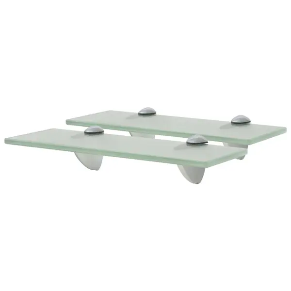 Gossi rafturi suspendate, 2 buc., 30 x 10 cm, sticla, 8 mm