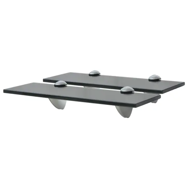 Gossi rafturi suspendate, 2 buc., 30 x 10 cm, sticla, 8 mm