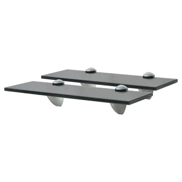 Gossi rafturi suspendate, 2 buc., 30 x 20 cm, sticla, 8 mm