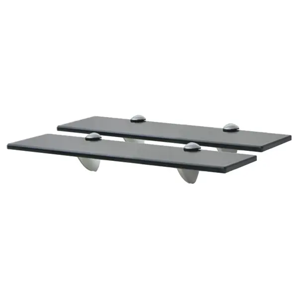 Gossi rafturi suspendate, 2 buc,. 40 x 10 cm, sticla, 8 mm