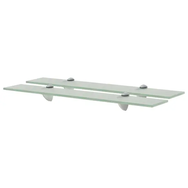 Gossi rafturi suspendate, 2 buc., 60 x 10 cm, sticla, 8 mm