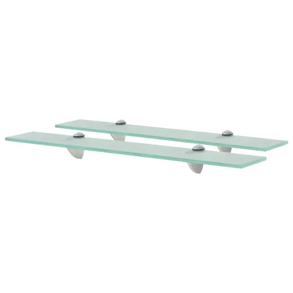 Gossi rafturi suspendate, 2 buc., 60 x 10 cm, sticla, 8 mm