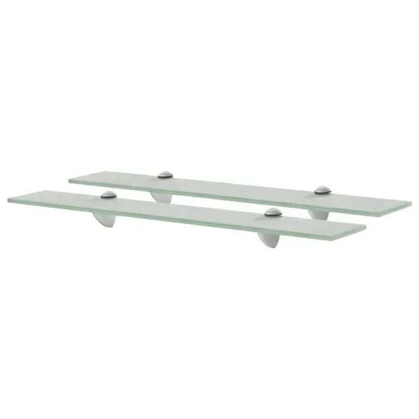 Gossi rafturi suspendate, 2 buc., 60 x 20 cm, sticla, 8 mm
