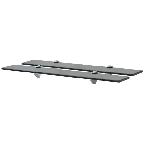 Gossi rafturi suspendate, 2 buc., 70 x 20 cm, sticla, 8 mm