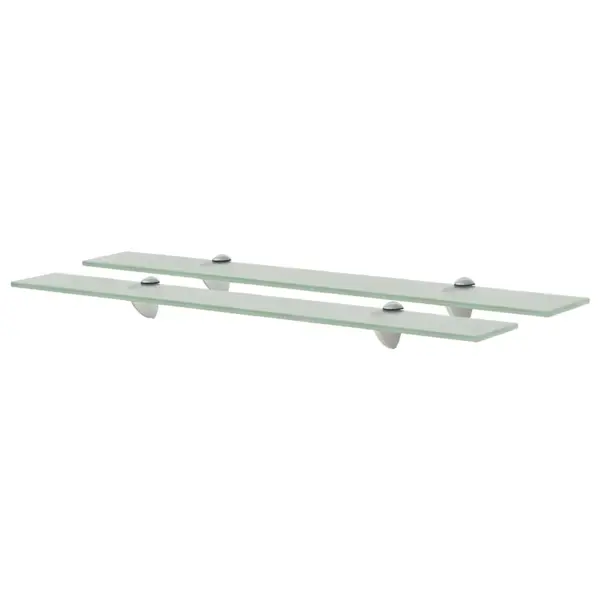 Gossi rafturi suspendate, 2 buc., 70 x 20 cm, sticla, 8 mm
