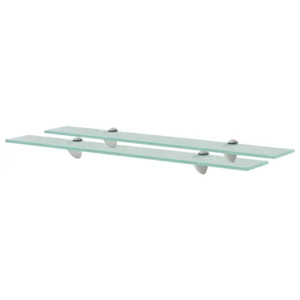 Gossi rafturi suspendate, 2 buc., 70 x 20 cm, sticla, 8 mm