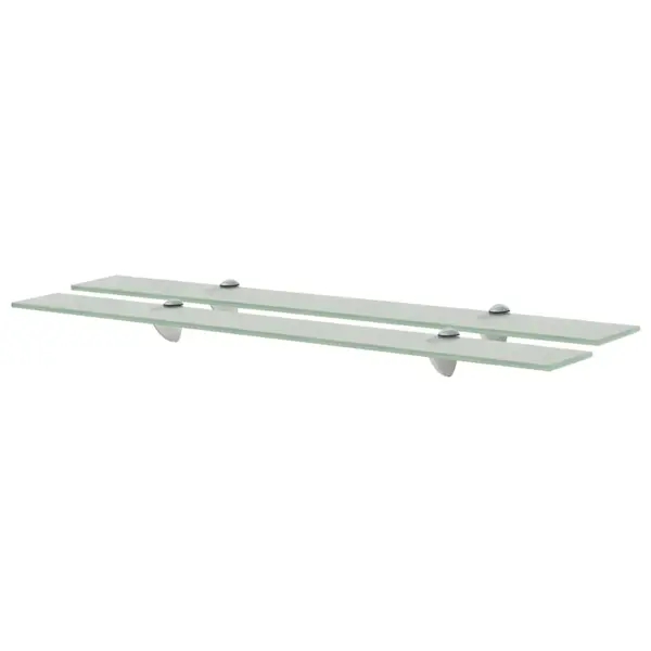 Gossi rafturi suspendate, 2 buc., 80 x 10 cm, sticla, 8 mm