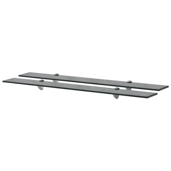 Gossi rafturi suspendate, 2 buc., 90 x 10 cm, sticla, 8 mm