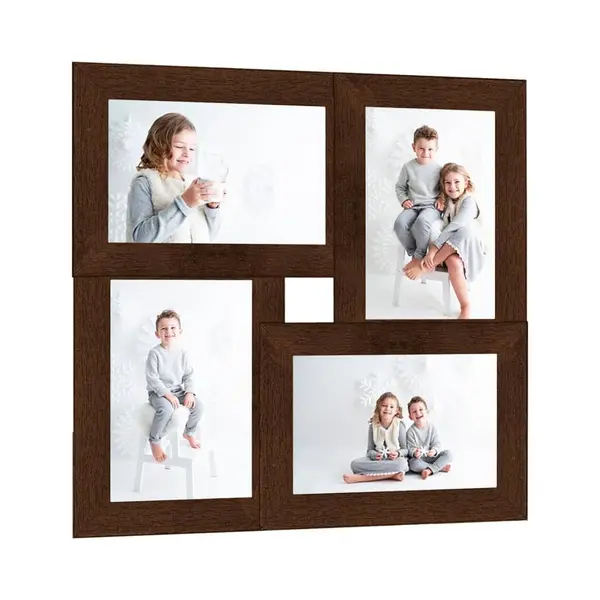 Gossi rama foto colaj, maro inchis, 4x (13x18 cm) foto, mdf