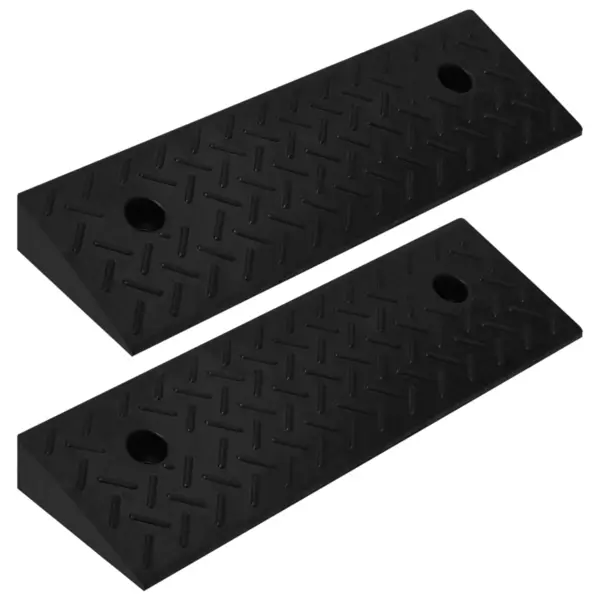 Gossi rampe pentru bordura, 2 buc., 50x17,5x5 cm, cauciuc