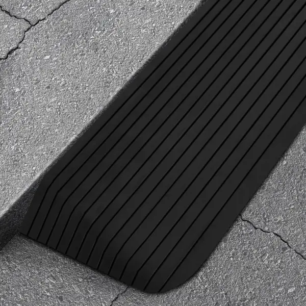 Gossi rampe tip prag, 2 buc.,110x41x5 cm, cauciuc