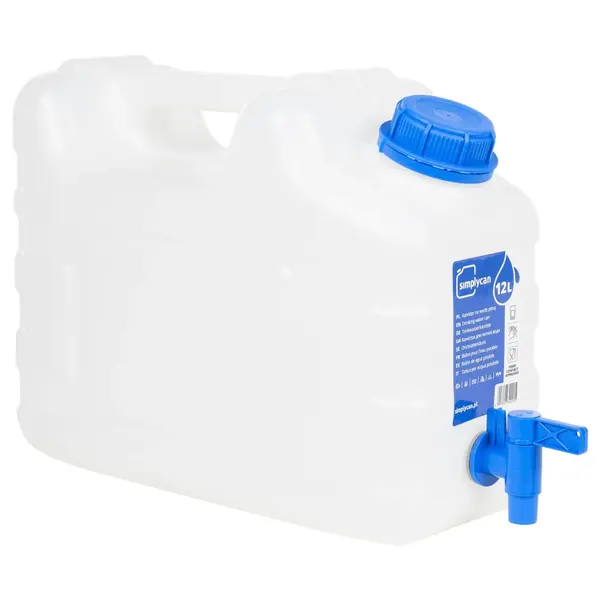 Gossi recipient de apa cu robinet, transparent, 10 l, plastic