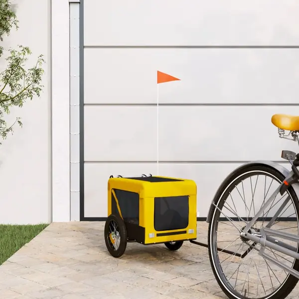 Gossi remorca bicicleta animale companie galben/negru oxford/fier