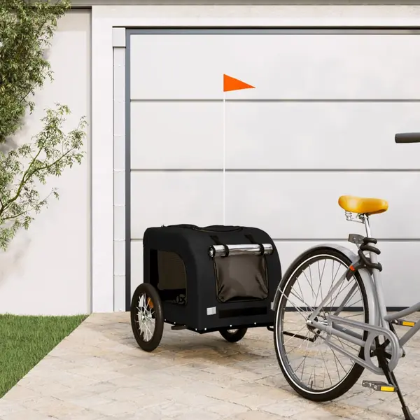 Gossi remorca bicicleta animale companie, negru, textil oxford/fier