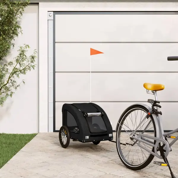 Gossi remorca bicicleta animale companie, negru, textil oxford/fier