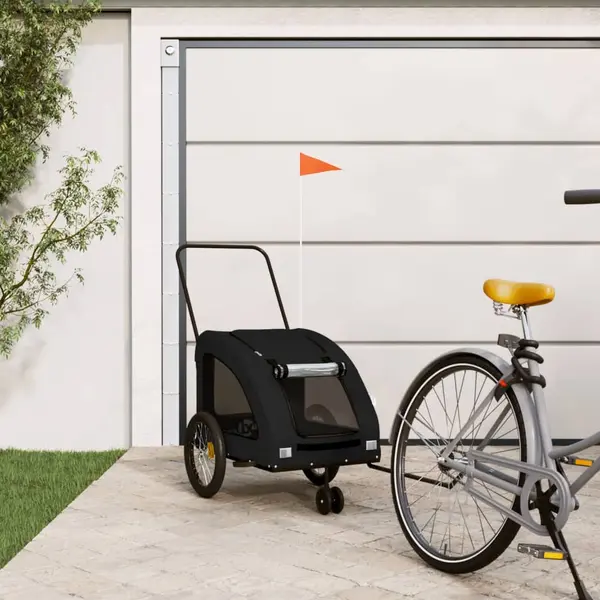 Gossi remorca bicicleta animale companie, negru, textil oxford/fier
