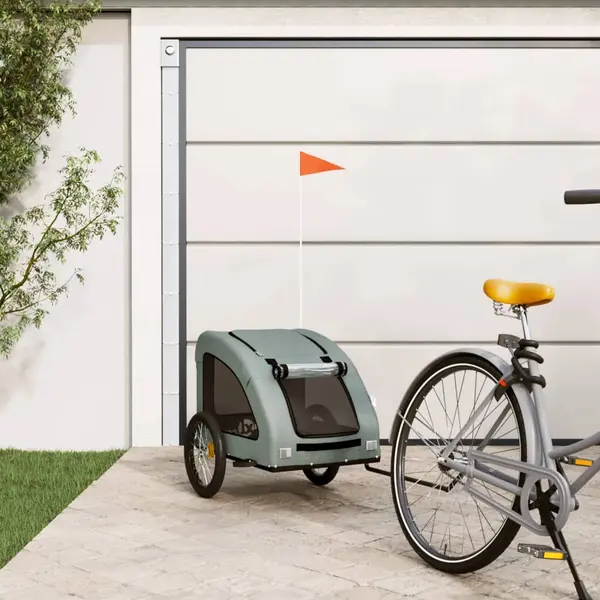 Gossi remorca de bicicleta animale companie, gri, textil oxford/fier