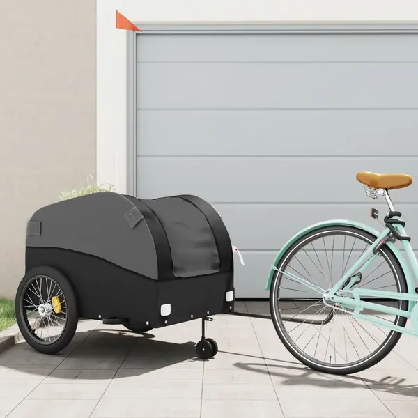 Gossi remorca pentru biciclete, negru, 45 kg, fier
