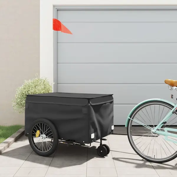 Gossi remorca pentru biciclete, negru, 45 kg, fier