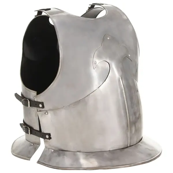 Gossi replica armura cavaler medieval, jocuri roluri, argintiu, otel