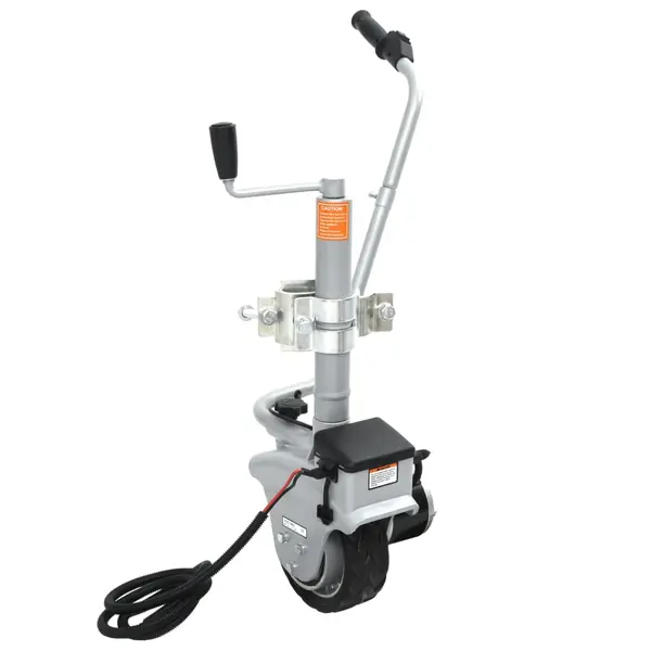 Gossi roata de manevra motorizata pentru remorca, aluminiu 12 v 350 w
