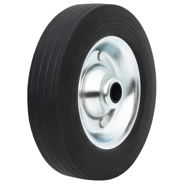 Gossi roata pentru jockey, Ø20x5 cm, cauciuc masiv si otel