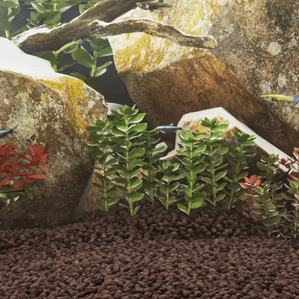 Gossi roci vulcanice, 25 kg, rosu, 5-8 mm