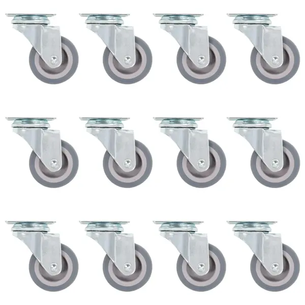 Gossi roti pivotante, 12 buc., 50 mm