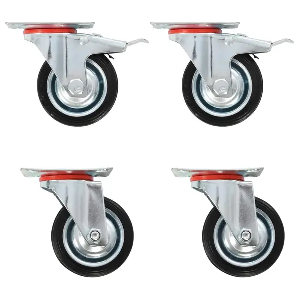Gossi roti pivotante, 12 buc., 75 mm