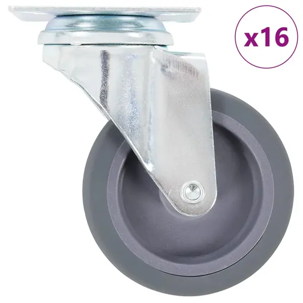 Gossi roti pivotante, 16 buc., 75 mm