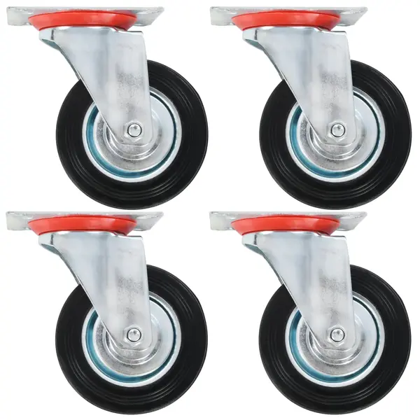 Gossi roti pivotante, 4 buc., 100 mm
