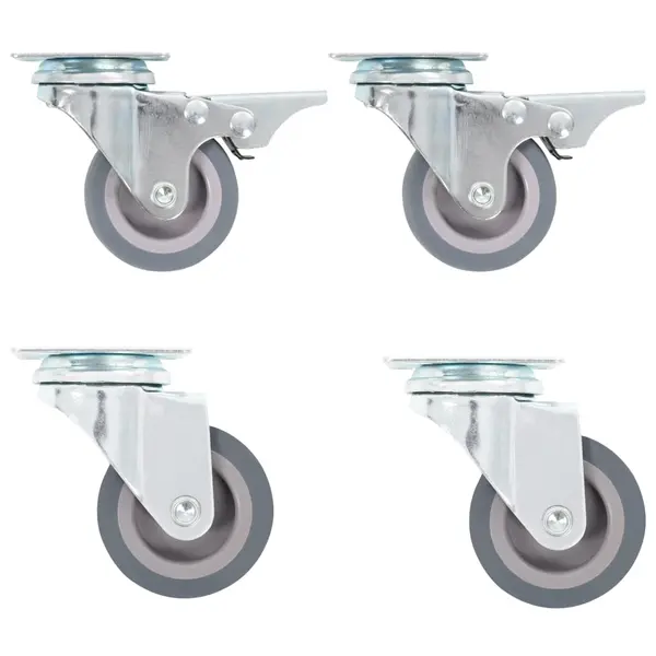 Gossi roti pivotante, 4 buc., 50 mm