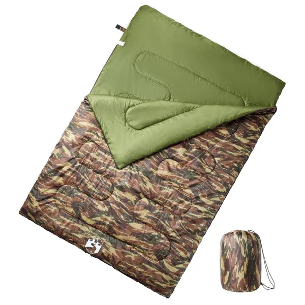 Gossi sac de dormit dublu cu perne de camping, adulti, 3-4 anotimpuri