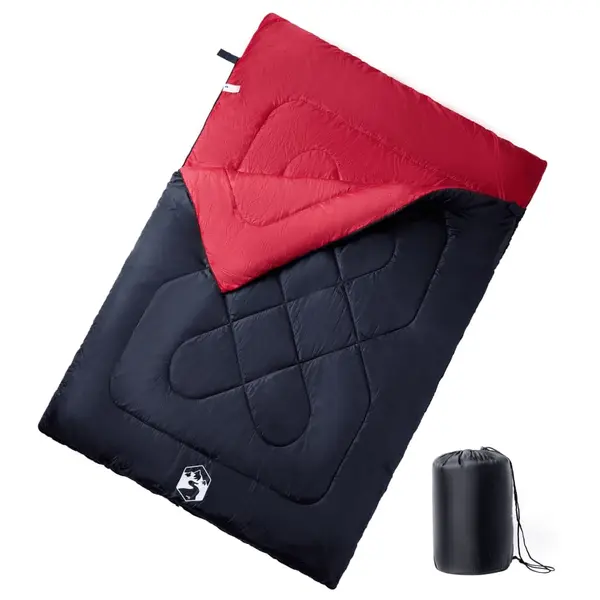 Gossi sac de dormit dublu cu perne de camping, adulti, 3-4 anotimpuri