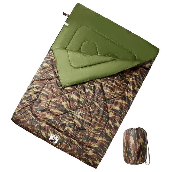 Gossi sac de dormit dublu cu perne de camping, adulti, 3-4 anotimpuri