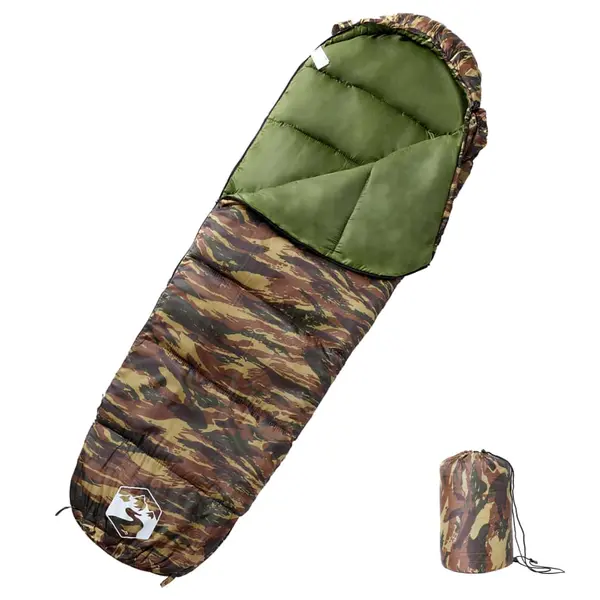 Gossi sac de dormit tip mumie pentru adulti de camping, 3 anotimpuri
