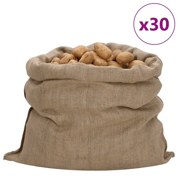 Gossi saci de iuta, 30 buc., 100x110 cm, iuta 100%, 340 g/m2