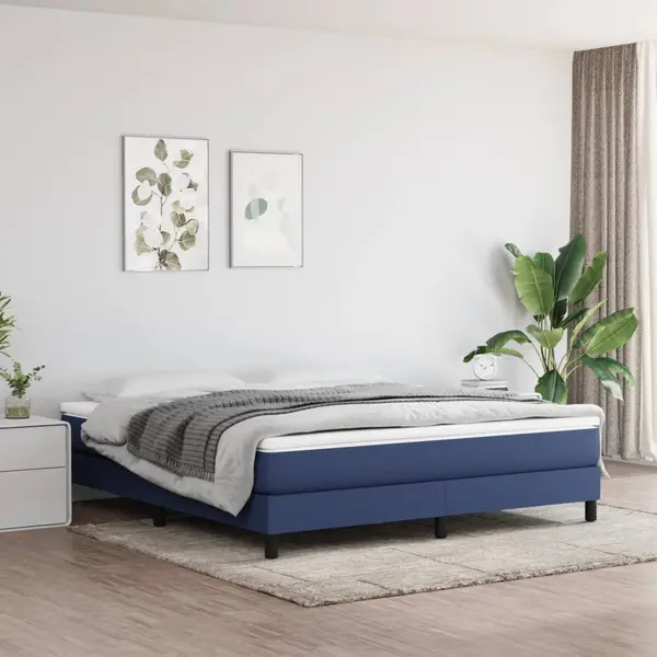 Gossi saltea de pat cu arcuri, albastru, 160x200x20 cm, textil