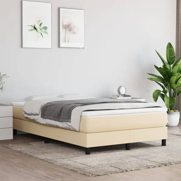 Gossi saltea de pat cu arcuri, crem, 120x200x20 cm, textil