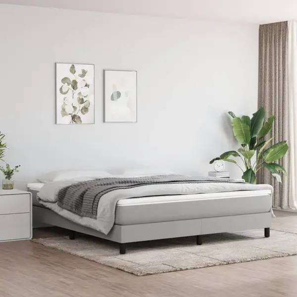 Gossi saltea de pat cu arcuri, gri deschis, 160x200x20 cm, textil