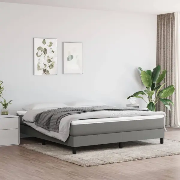 Gossi saltea de pat cu arcuri, gri inchis, 160x200x20 cm, textil