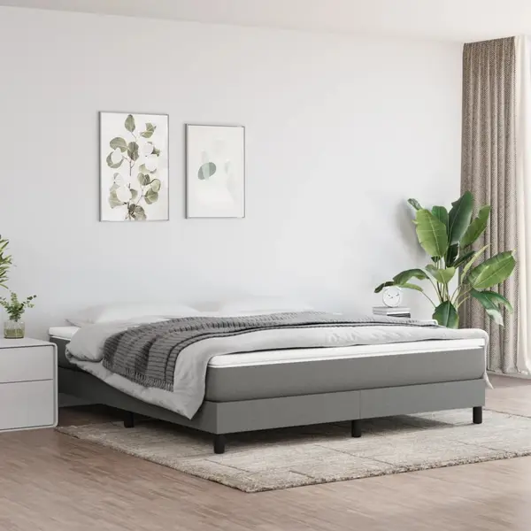 Gossi saltea de pat cu arcuri, gri inchis, 180x200x20 cm, textil