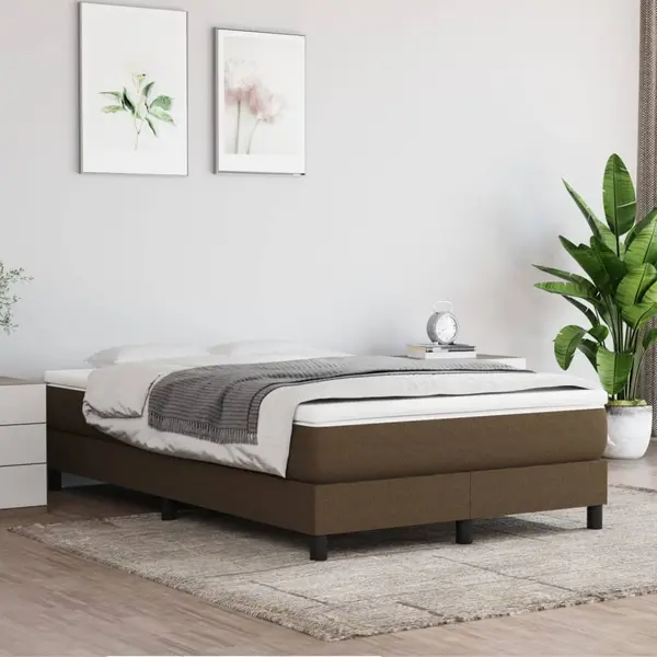 Gossi saltea de pat cu arcuri, maro inchis, 120x200x20 cm, textil