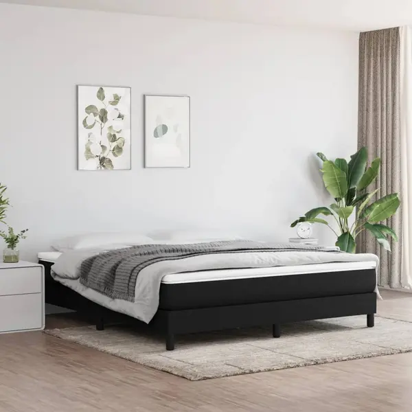 Gossi saltea de pat cu arcuri, negru, 180x200x20 cm, textil